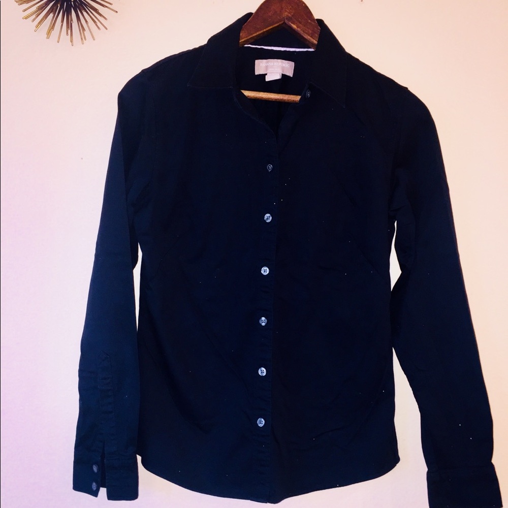 Black Banana Republic Button Up